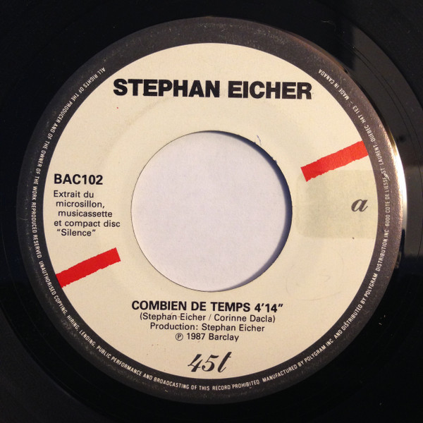 Stephan Eicher – Combien de temps – Pop Music Deluxe
