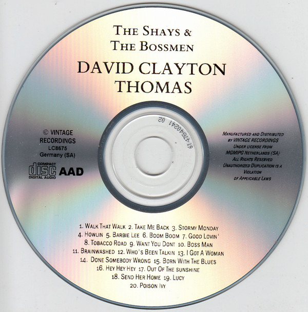 télécharger l'album David ClaytonThomas - The Shays The Bossmen