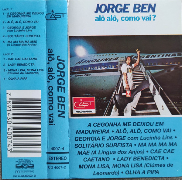 Jorge Ben – Alô Alô, Como Vai? (1980, Vinyl) - Discogs