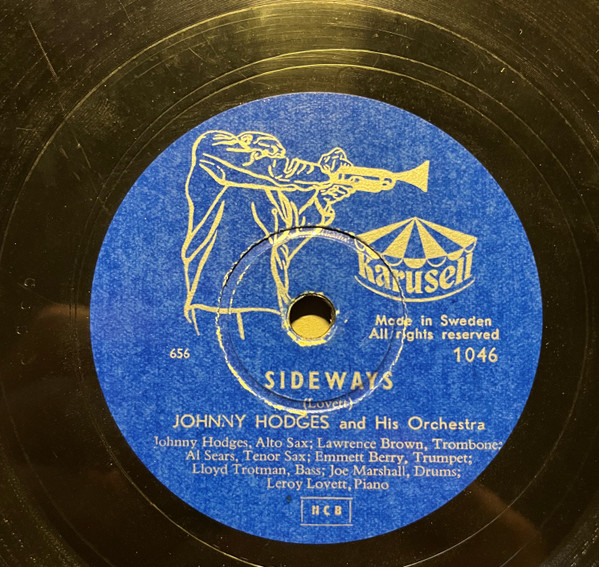 Johnny Hodges And His Orchestra – Sideways / A Pound Of Blues (Shellac) -  Discogs