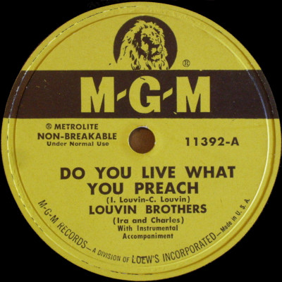 lataa albumi Louvin Brothers - Do You Live What You Preach