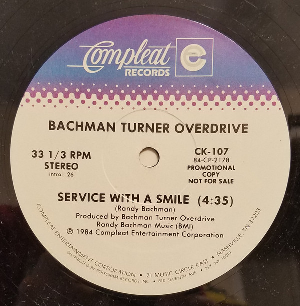 Album herunterladen BachmanTurner Overdrive - Service With A Smile