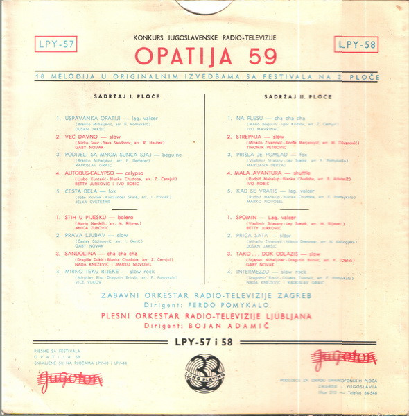 lataa albumi Various - Opatija 59 II Ploča