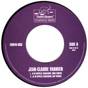 Jean-Claude Vannier - L'Enfant La Mouche Et Les Allumettes / Theme 504 / Je M'Appelle Geraldine
