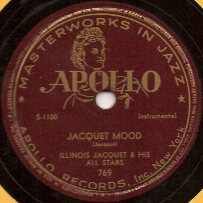 Illinois Jacquet u0026 His All Stars – Jacquet Mood / Robbins' Nest (1947