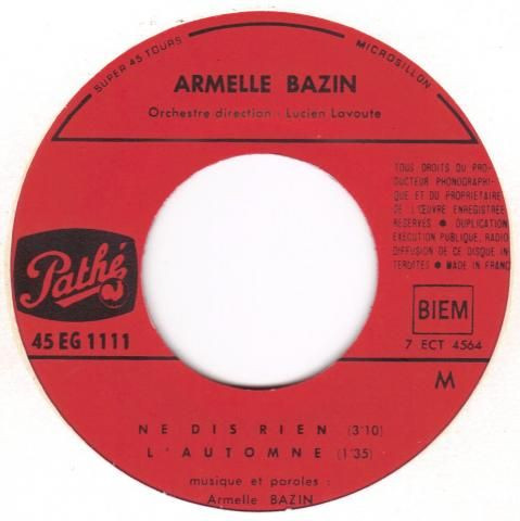 Album herunterladen Armelle Bazin - Ne Dis Rien