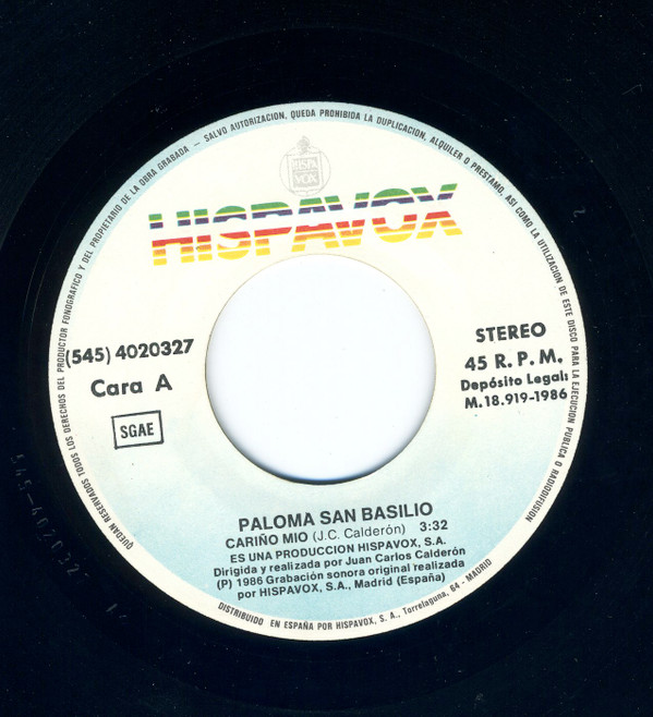 last ned album Paloma San Basilio - Cariño Mio