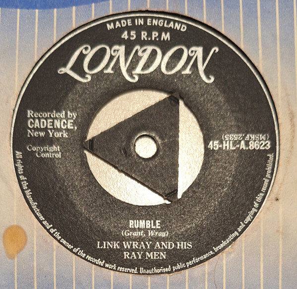 Link Wray And His Ray Men – Rumble / The Swag (1958, Tri-Centre