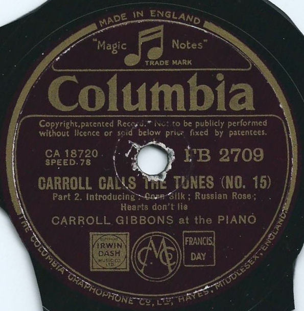 descargar álbum Carroll Gibbons - Carroll Calls The Tunes No 15