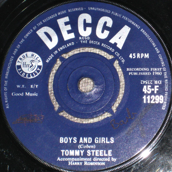 baixar álbum Tommy Steele - Boys And Girls