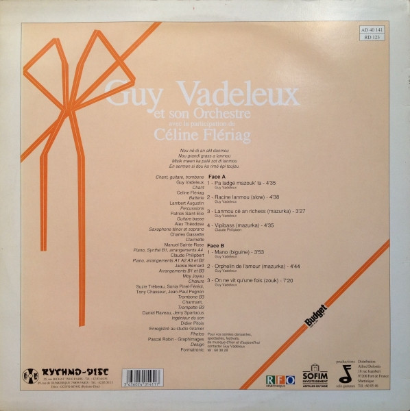 lataa albumi Guy Vadeleux Et Son Orchestre Avec La Participation De Céline Flériag - Untitled