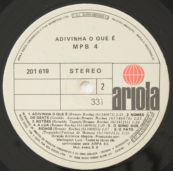 Album herunterladen MPB4 - Adivinha O Que É