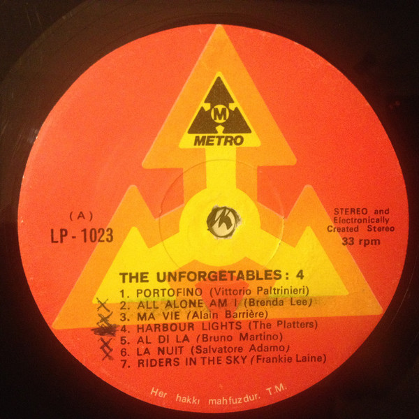ladda ner album Various - The Unforgetables Unutulmayanlar Dizisi 4