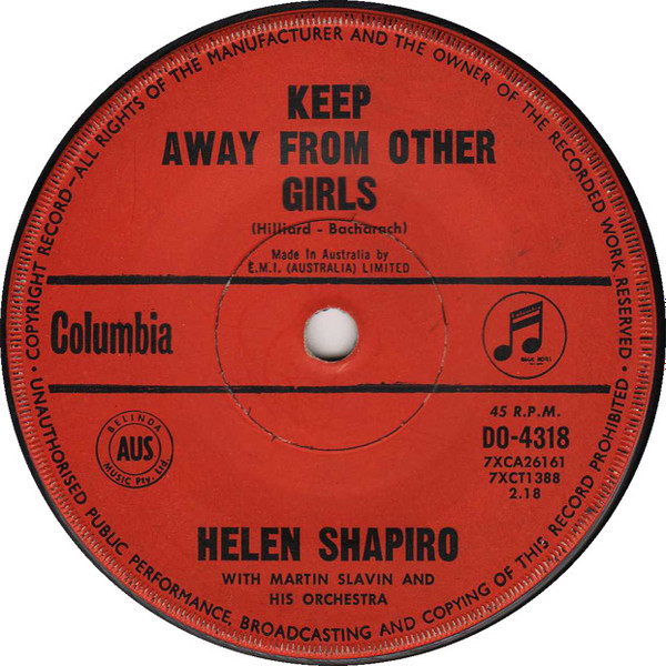 Performance: I Want to Be Happy by Helen Shapiro with Martin Slavin and His  Orchestra