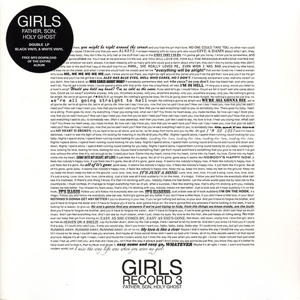 Girls – Father, Son, Holy Ghost (2011, Black, Vinyl) - Discogs