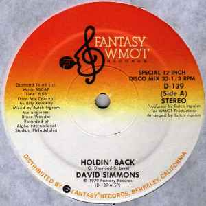 David Simmons (2) - Holdin' Back album cover