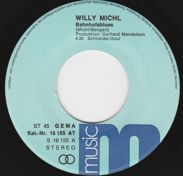 baixar álbum Willy Michl - Bahnhofs Blues