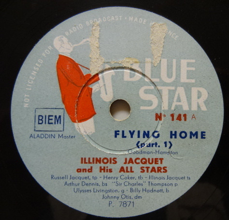 Illinois Jacquet And His All Stars – Flying Home (Shellac) - Discogs