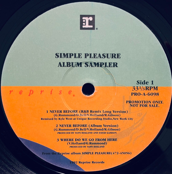 Simple Pleasure – Album Sampler (1992, Vinyl) - Discogs