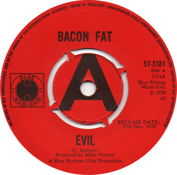 Bacon Fat – Evil (1970, Vinyl) - Discogs