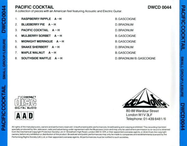 Album herunterladen B Gascoigne D Bradnum - Pacific Cocktail