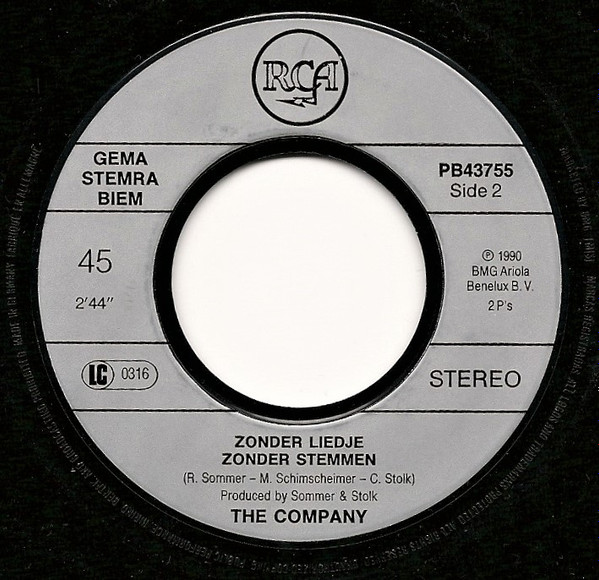 descargar álbum The Company - Zonder Liedje