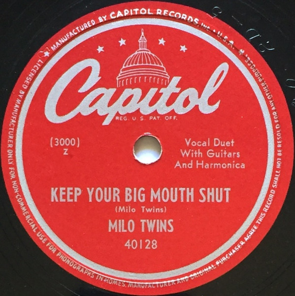 descargar álbum Milo Twins - Baby Buggy Boogie Keep Your Big Mouth Shut