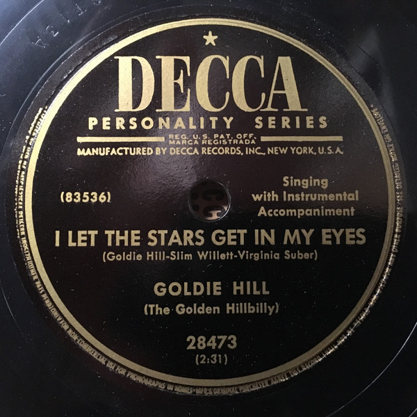 last ned album Goldie Hill (The Golden Hillbilly) - I Let The Stars Get In My Eyes Waiting For A Letter