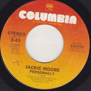 Jackie Moore - Personally album cover