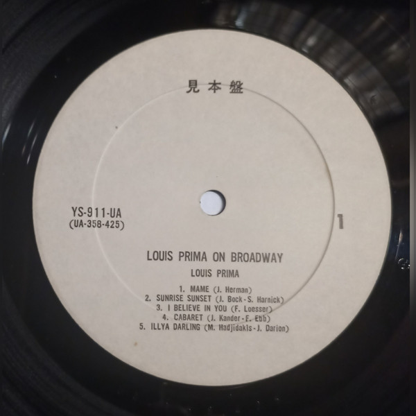 Louis Prima – Strictly Prima! (1959) Vinyl, LP, Album, Mono – Voluptuous Vinyl  Records