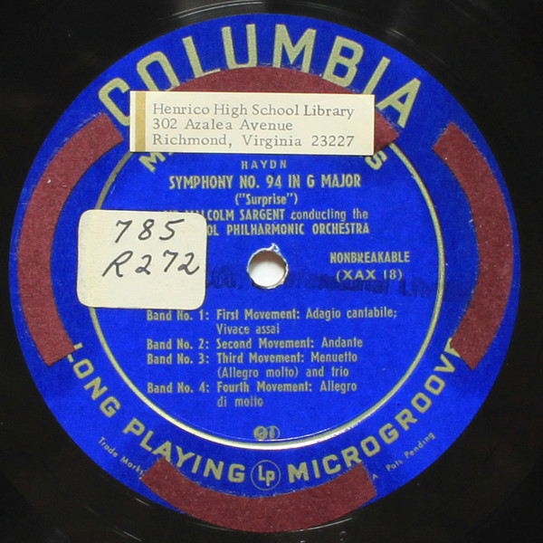 ladda ner album Haydn, Royal Liverpool Philharmonic Orchestra, Hugo Rignold, Sir Malcolm Sargent - Symphony No 100 In G Major Military Symphony No 94 In G Major Surprise