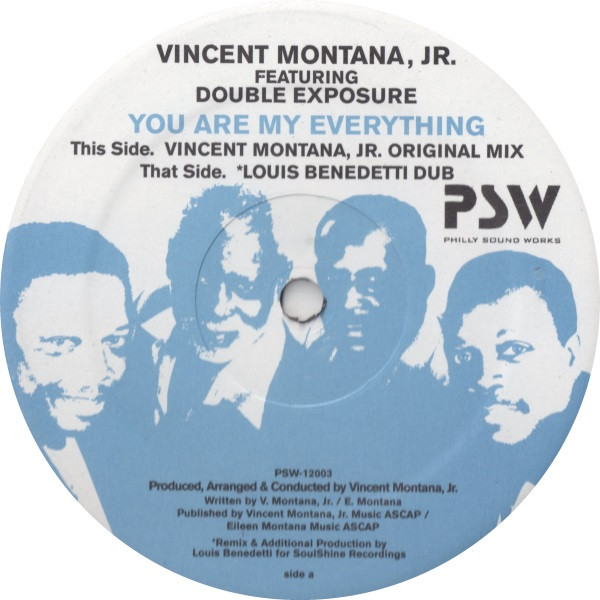 Vincent Montana, Jr. Featuring Double Exposure – You Are My Everything  (2006, Vinyl) - Discogs