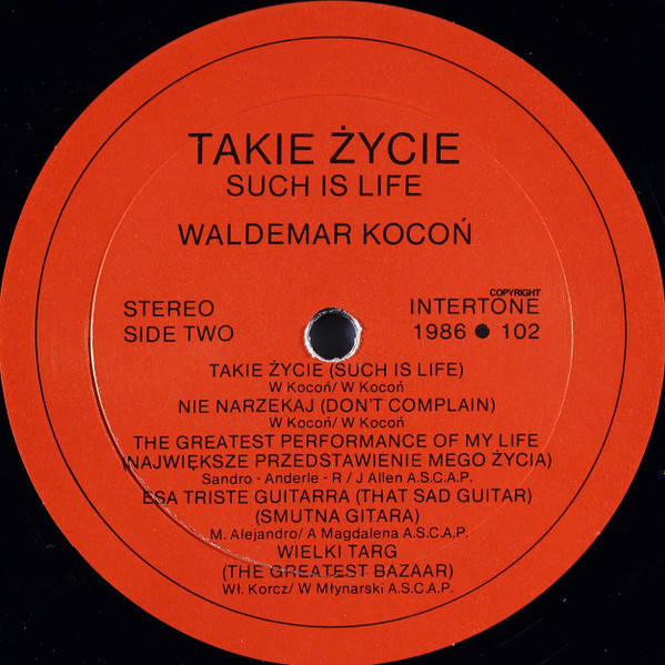 télécharger l'album Waldemar Kocoń - Takie Życie Such Is Life