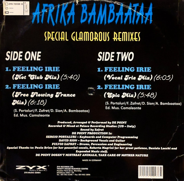 ladda ner album Afrika Bambaataa - Feeling Irie Special Glamorous Remixes