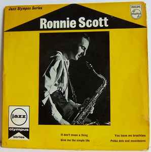 The Ronnie Scott Sextet - It Don't Mean A Thing album cover