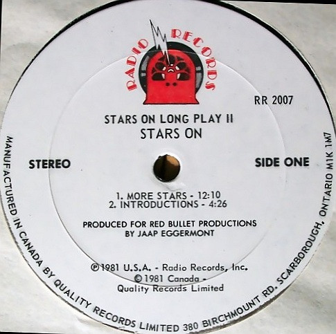 Stars On - Stars On Long Play II | Radio Records (RR 2007) - 3