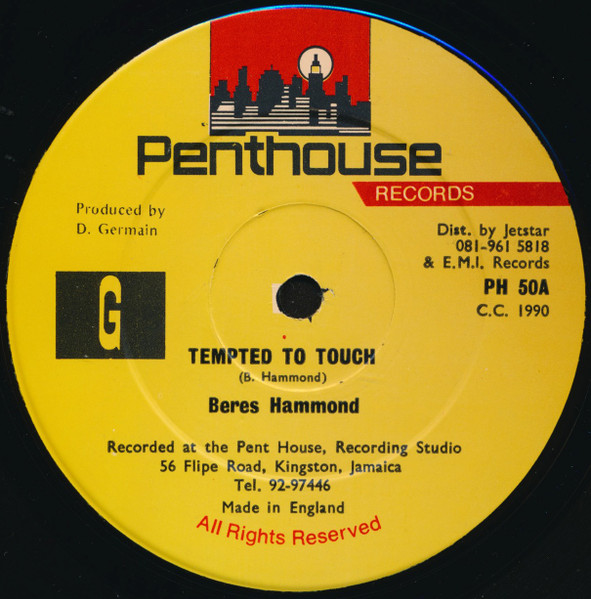 Beres Hammond – Tempted To Touch (1990, Vinyl) - Discogs