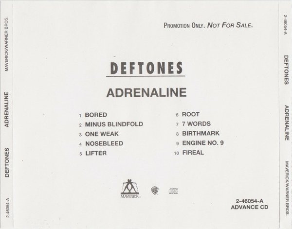 Deftones – Adrenaline (CD) - Discogs