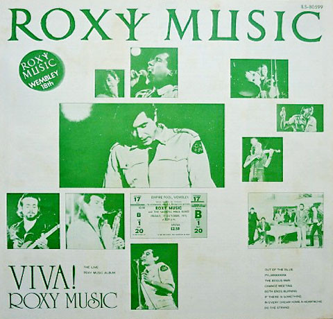 lataa albumi Roxy Music - Viva Roxy Music The Live Roxy Music Album
