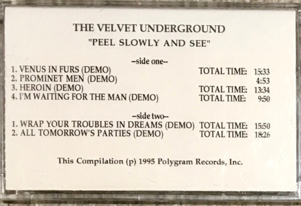 Peel Back Slowly & See by The Velvet Underground (CD Box Set, 1995) for  sale online