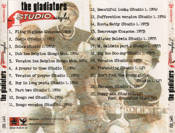 télécharger l'album The Gladiators - Studio One Singles