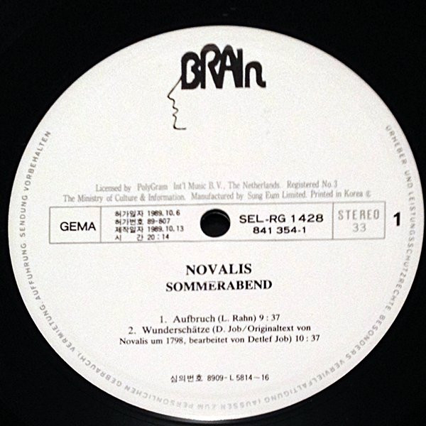 lataa albumi Novalis - Sommerabend