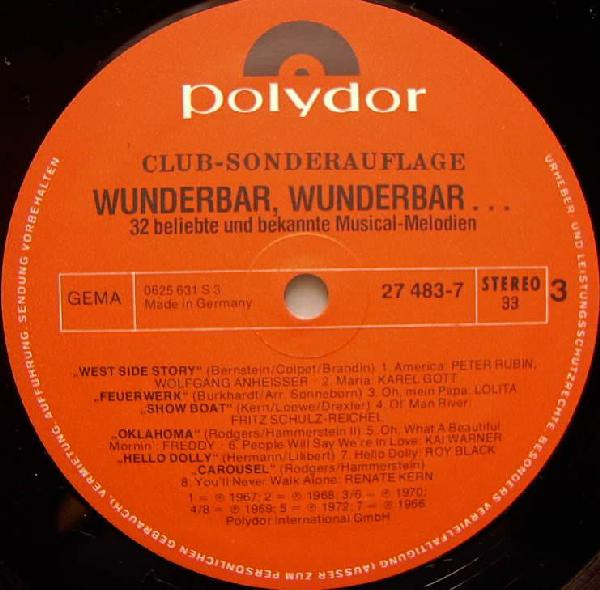 lataa albumi Various - Wunderbar Wunderbar