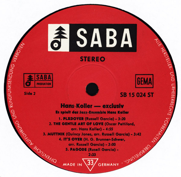 last ned album Hans Koller - Exclusiv
