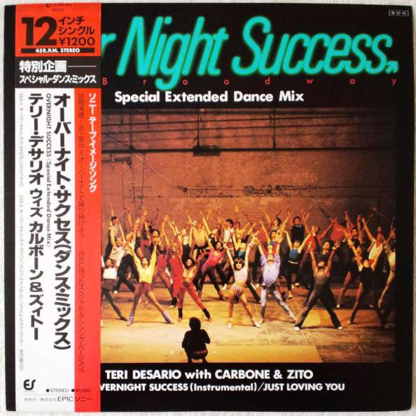 Teri Desario With Carbone & Zito – Overnight Success (1984, Vinyl 