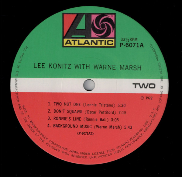 descargar álbum Lee Konitz & Warne Marsh - Lee Konitz With Warne Marsh