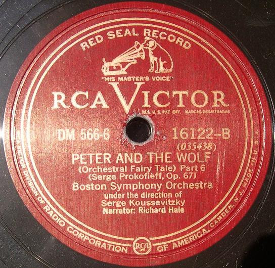 last ned album Serge Prokofieff, Boston Symphony Orchestra Under The Direction Of Serge Koussevitzky Richard Hale - Peter And The Wolf Op 67 Orchestral Fairy Tale