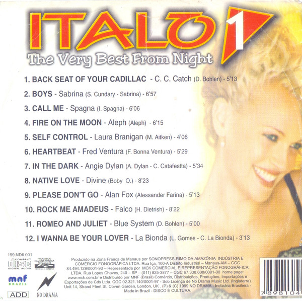 ladda ner album Various - Italo 1 The Very Best From Night