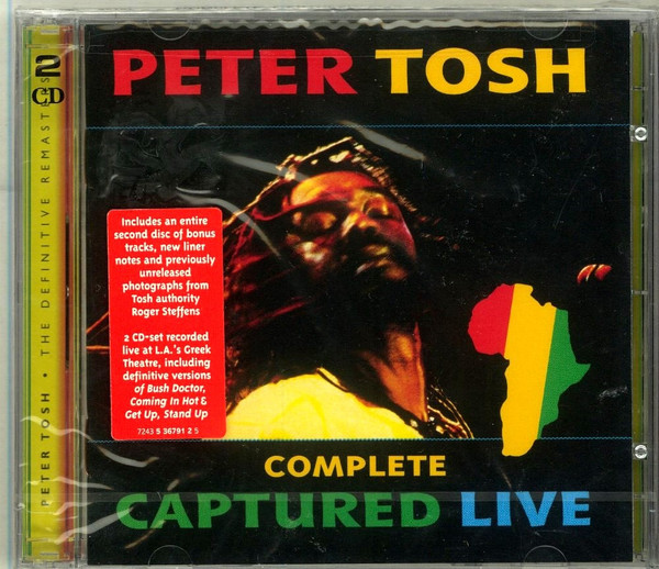 Peter Tosh – Complete Captured Live (2002, CD) - Discogs