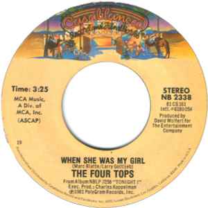 Four Tops - When She Was My Girl album cover